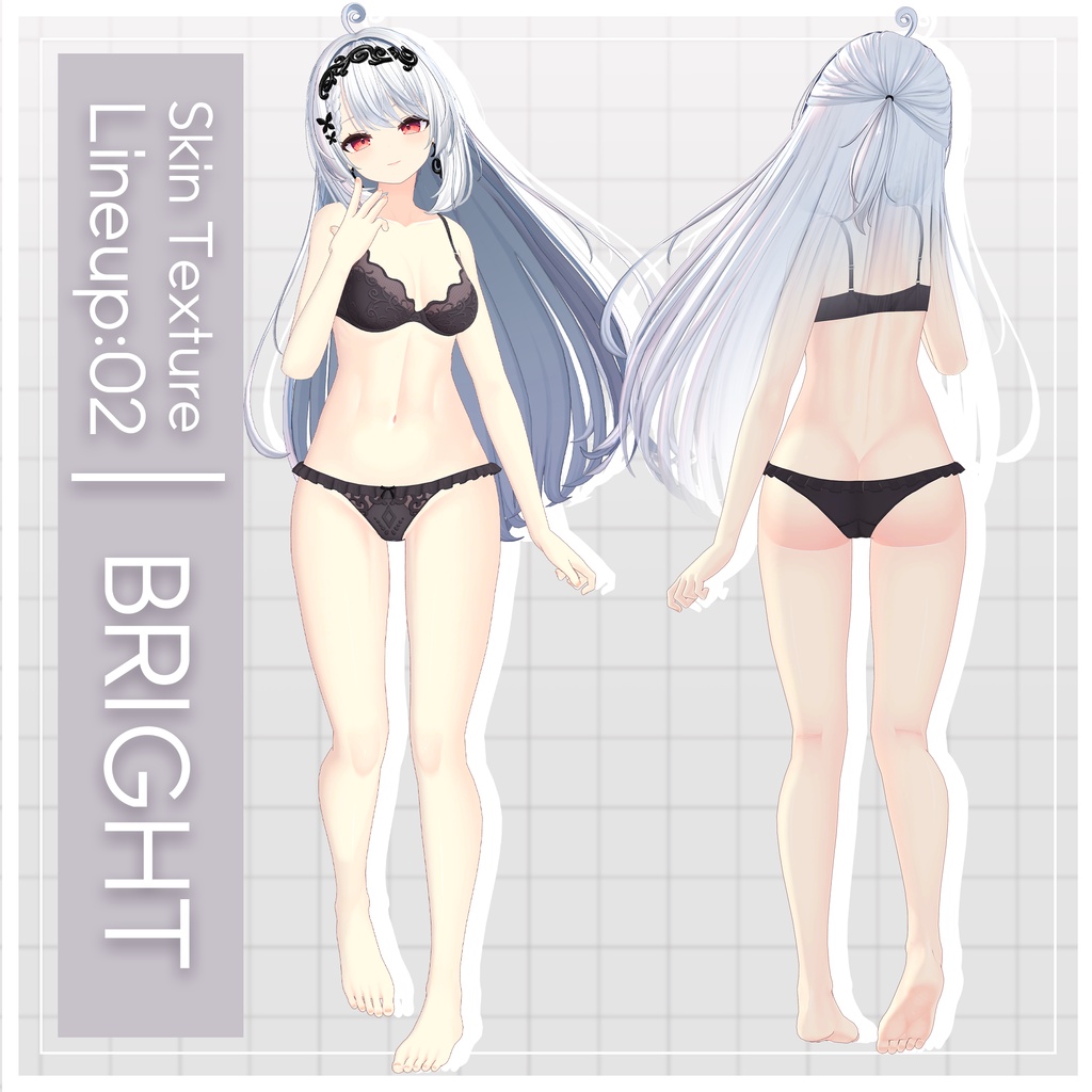 リリース記念セール6/21まで🦋【カザリス】ギャルゲ風♥テクスチャ/Cazalis GalgeStyle texture #ギャルゲ風肌テクスチャ