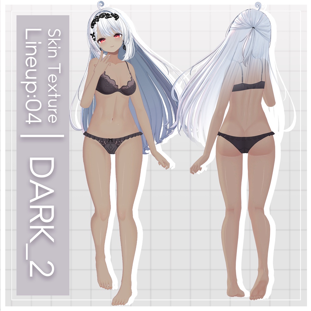 リリース記念セール6/21まで🦋【カザリス】ギャルゲ風♥テクスチャ/Cazalis GalgeStyle texture #ギャルゲ風肌テクスチャ