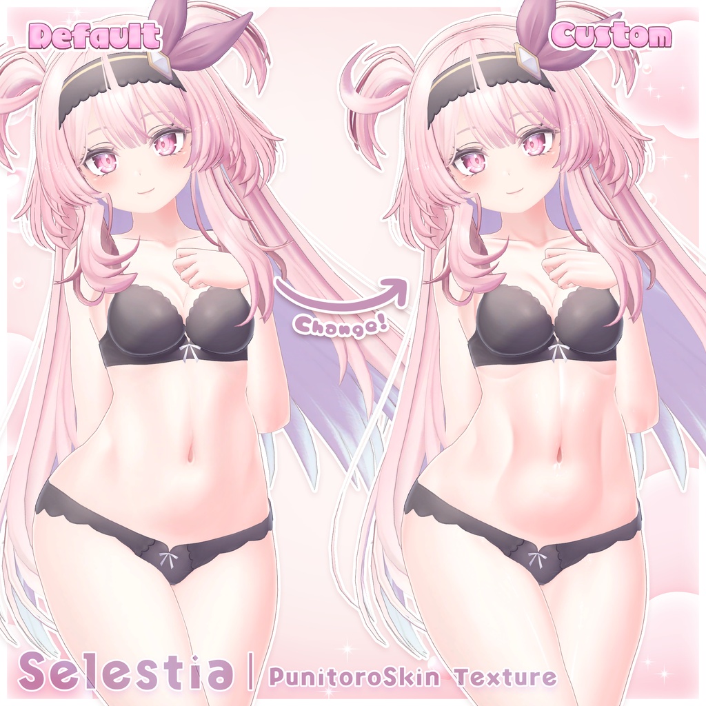 リリース記念セール6/30まで🤍【8アバター対応】ぷにとろスキン / PunitoroSkin - えっちに盛れる身体用肌テクスチャ