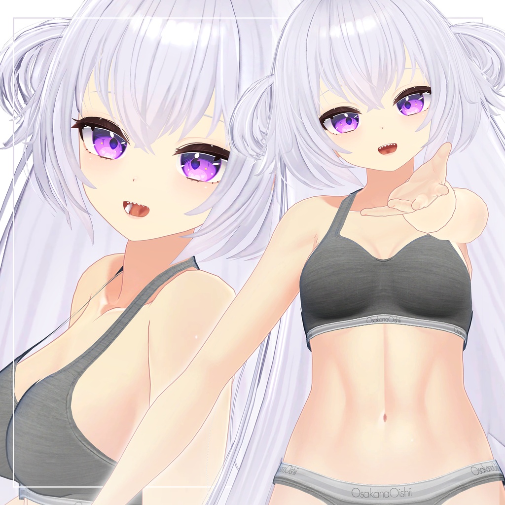リリース記念セール7/18まで🍦🦈【バニラ・スピルバ】ギャルゲ風♥テクスチャ/Vanilla & Spielber GalgeStyle texture #ギャルゲ風肌テクスチャ