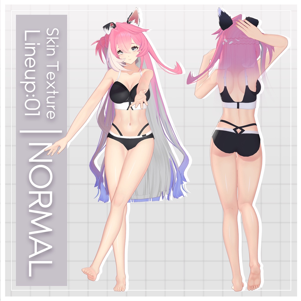 リリース記念セール7/31まで🐶【こまね】ギャルゲ風♥テクスチャ/Komane GalgeStyle texture #ギャルゲ風肌テクスチャ
