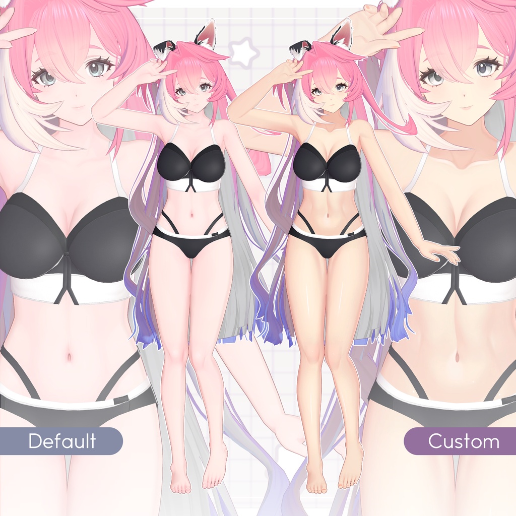 リリース記念セール7/31まで🐶【こまね】ギャルゲ風♥テクスチャ/Komane GalgeStyle texture #ギャルゲ風肌テクスチャ
