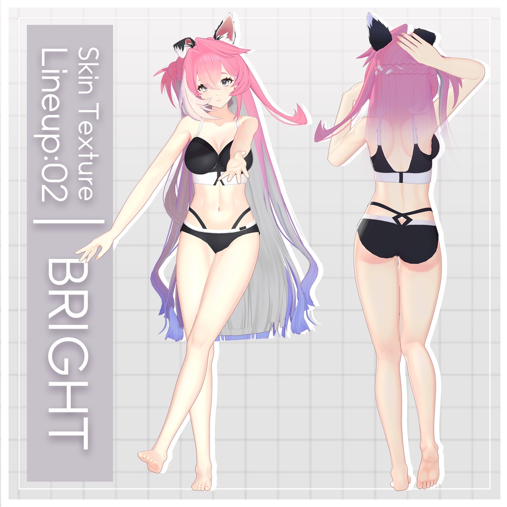 リリース記念セール7/31まで🐶【こまね】ギャルゲ風♥テクスチャ/Komane GalgeStyle texture #ギャルゲ風肌テクスチャ
