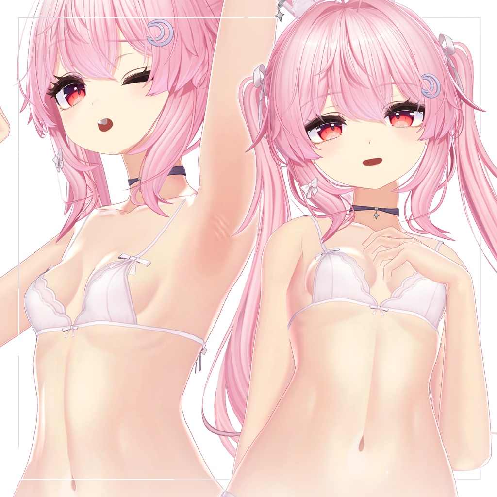 リリース記念セール8/10まで🐇🎀【セレナ -Selena-】ギャルゲ風♥テクスチャ/Selena GalgeStyle texture #ギャルゲ風肌テクスチャ