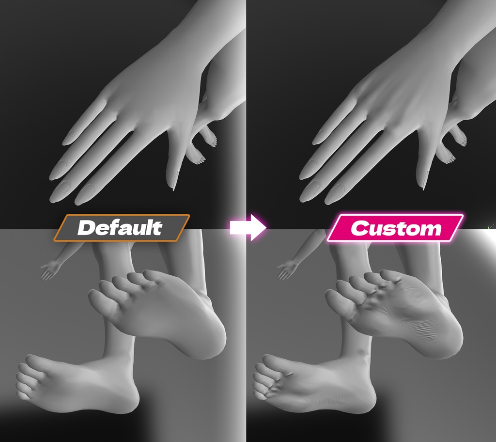 リリース記念セール8/10まで☽【輝夜】肌・眼テクスチャ素材/Kaguya Skin/Eye texture #例のテクスチャ