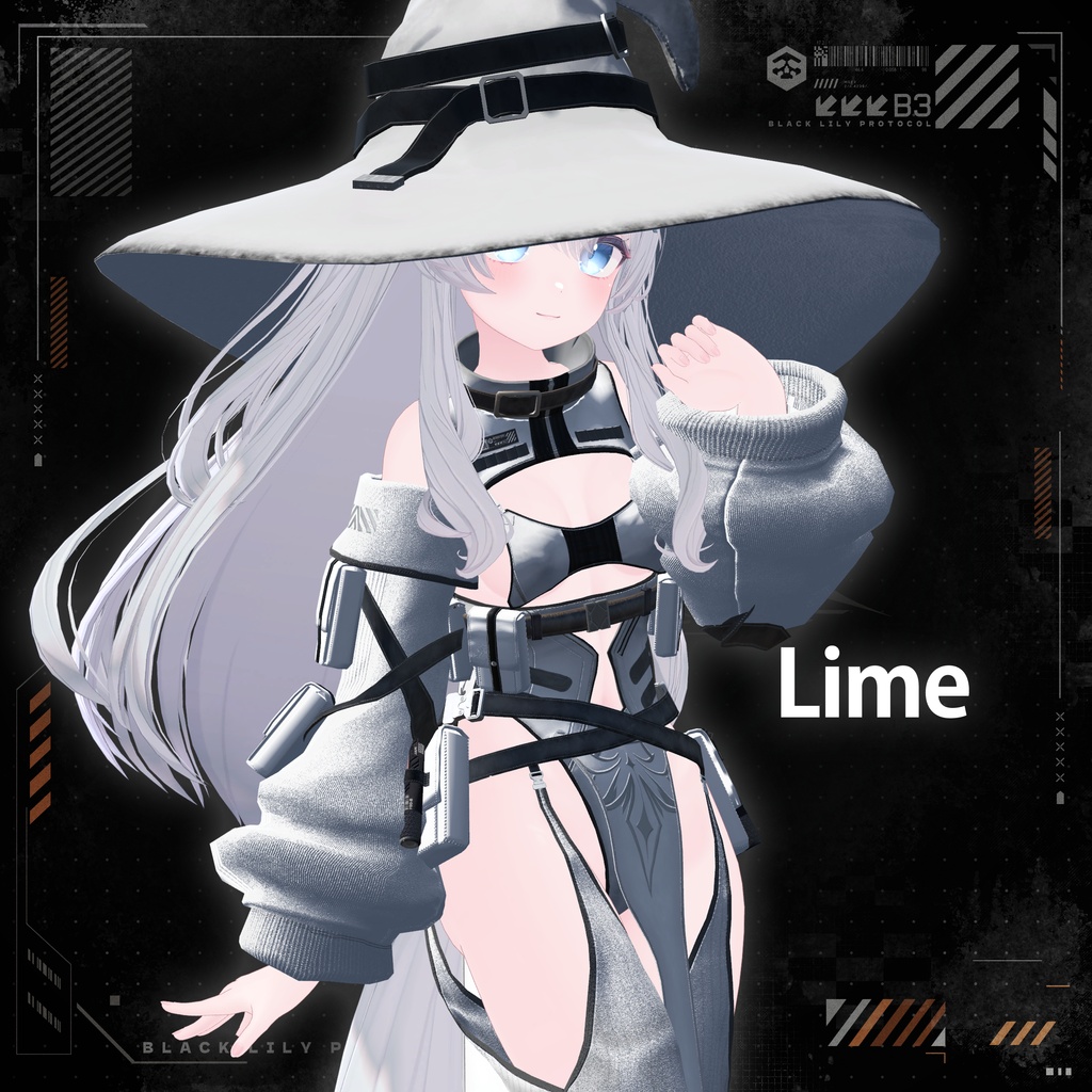【16アバター対応】TechWear-BlackLily- ブラックリリー #TW_BlackLily