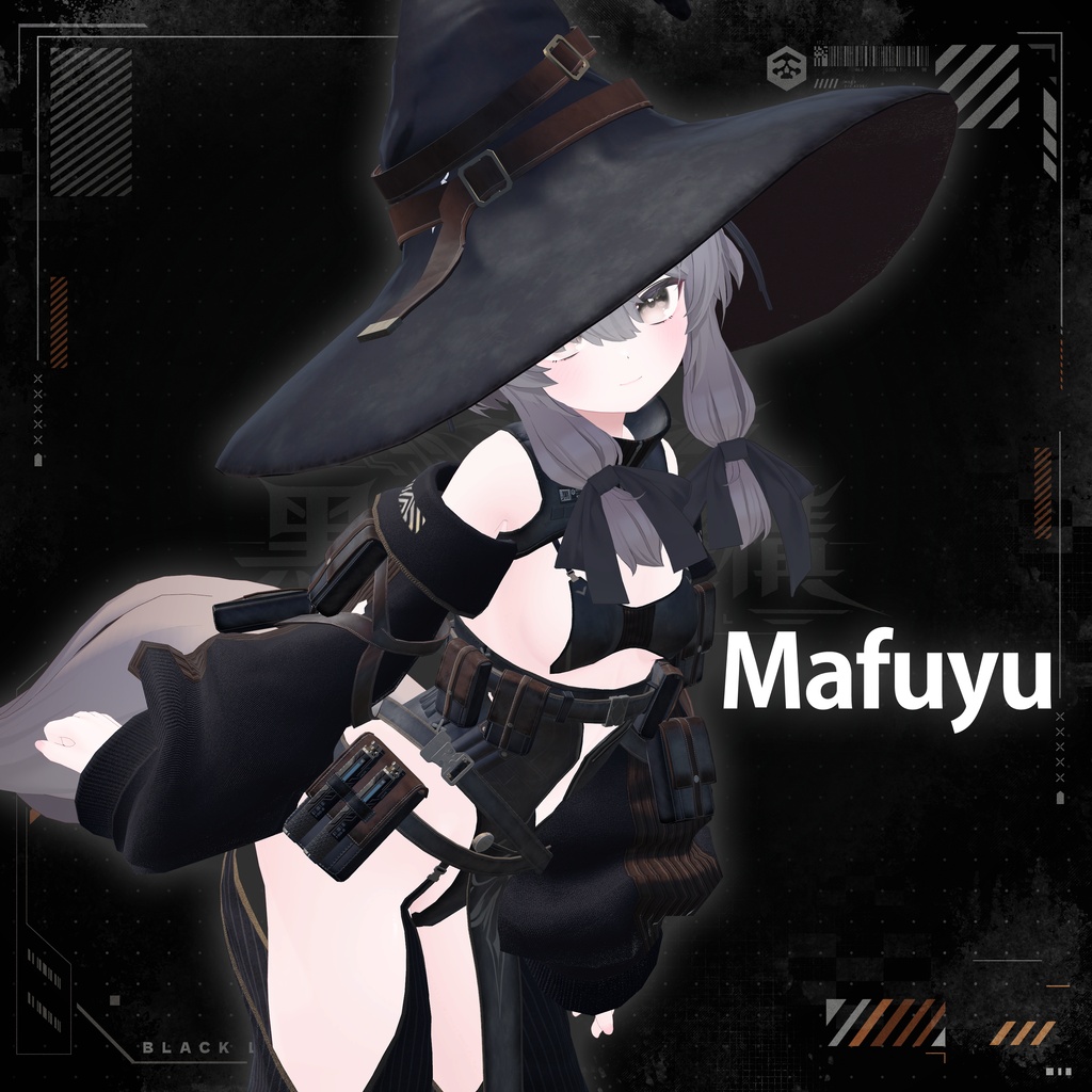 【16アバター対応】TechWear-BlackLily- ブラックリリー #TW_BlackLily