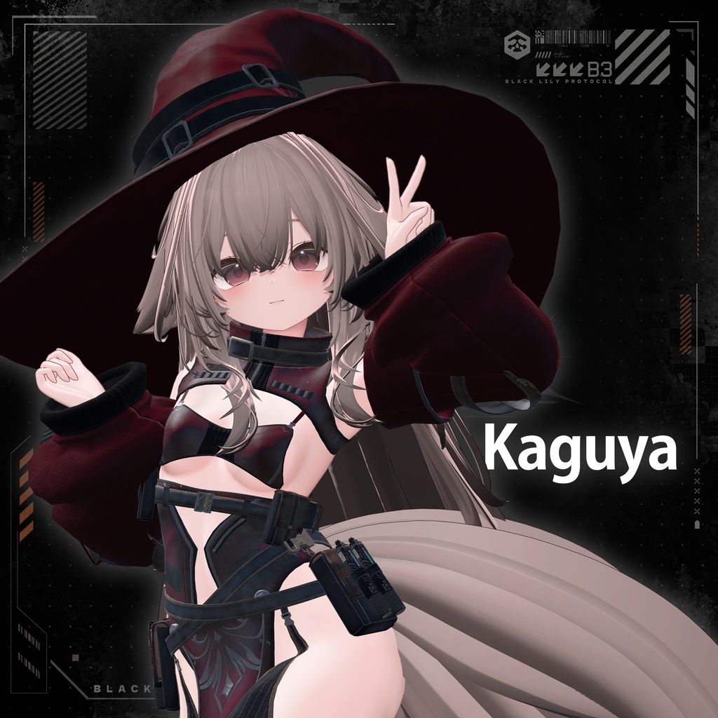 【16アバター対応】TechWear-BlackLily- ブラックリリー #TW_BlackLily