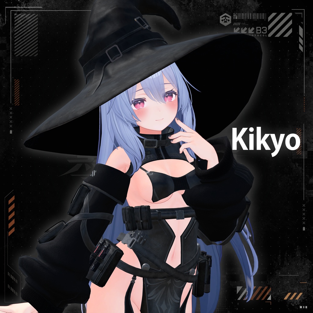 【16アバター対応】TechWear-BlackLily- ブラックリリー #TW_BlackLily