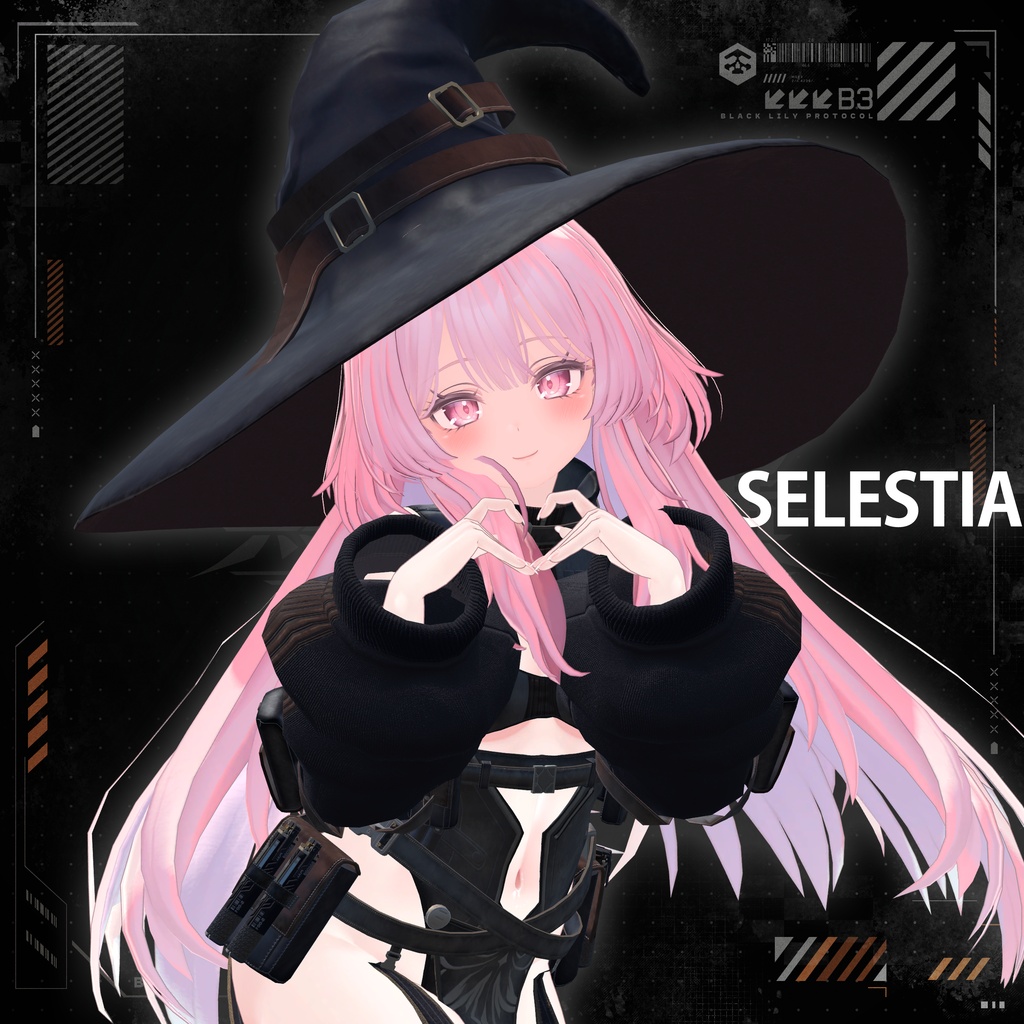 【16アバター対応】TechWear-BlackLily- ブラックリリー #TW_BlackLily
