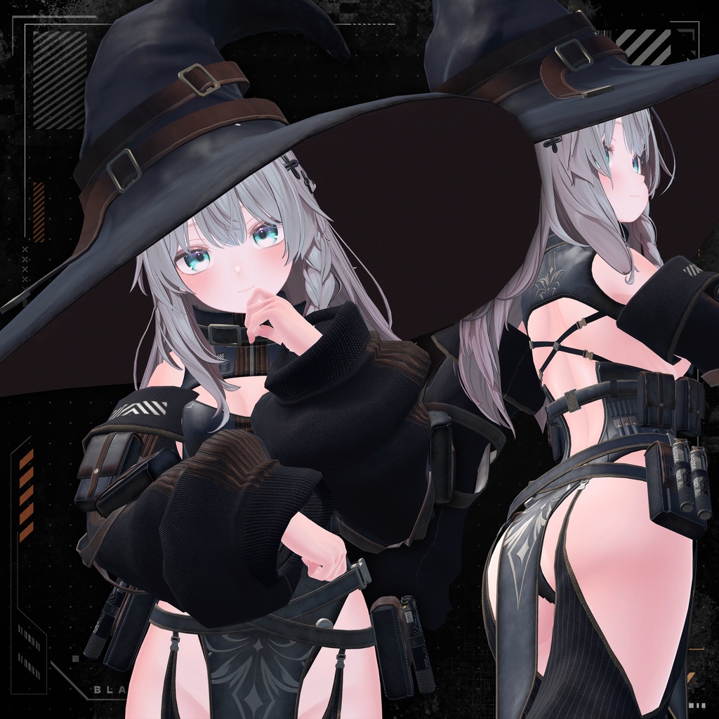【16アバター対応】TechWear-BlackLily- ブラックリリー #TW_BlackLily