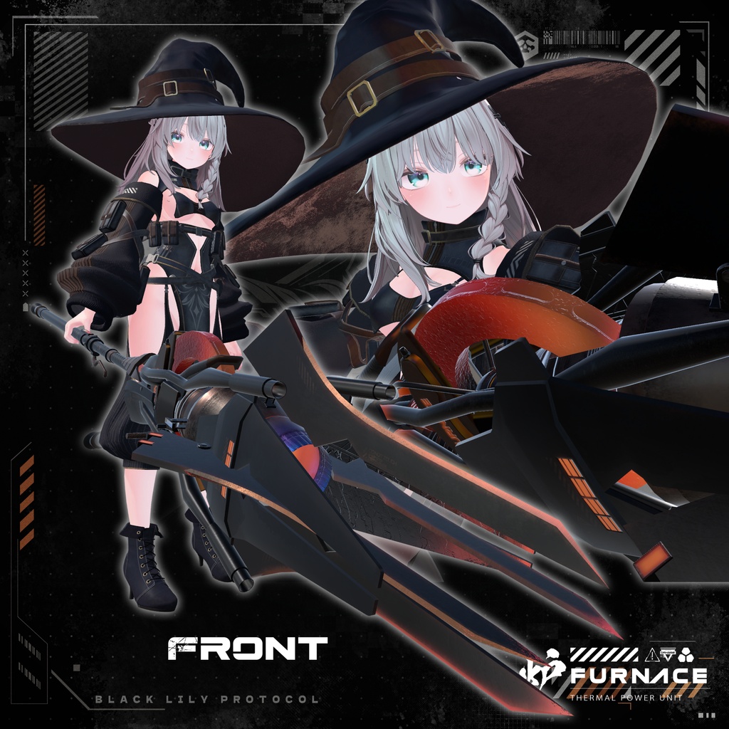 【16アバター対応】TechWear-BlackLily- ブラックリリー #TW_BlackLily