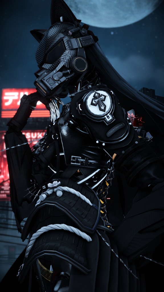9.30までリリース記念セール中✨【15アバター対応】Cyber Full-Face Helmet -Helleborus- ヘレボルス #HLB_Helleborus