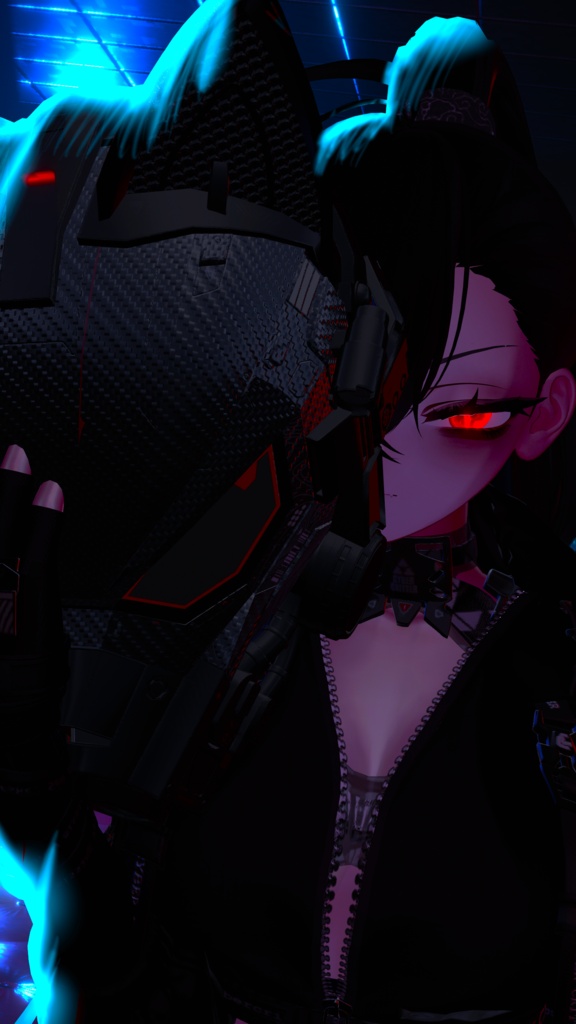 9.30までリリース記念セール中✨【15アバター対応】Cyber Full-Face Helmet -Helleborus- ヘレボルス #HLB_Helleborus