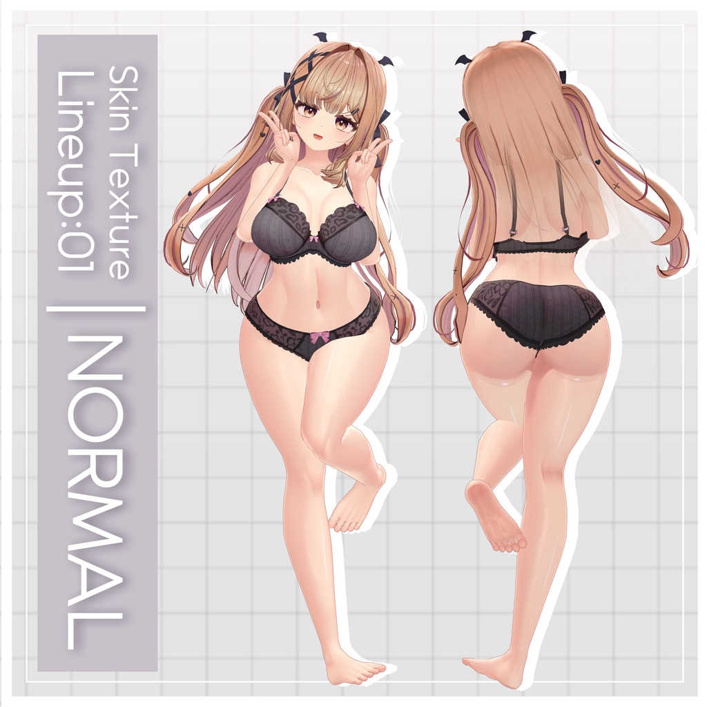 ✨リリース記念セール✨【ゆめか】ギャルゲ風♥テクスチャ/Yumeka GalgeStyle texture #ギャルゲ風肌テクスチャ