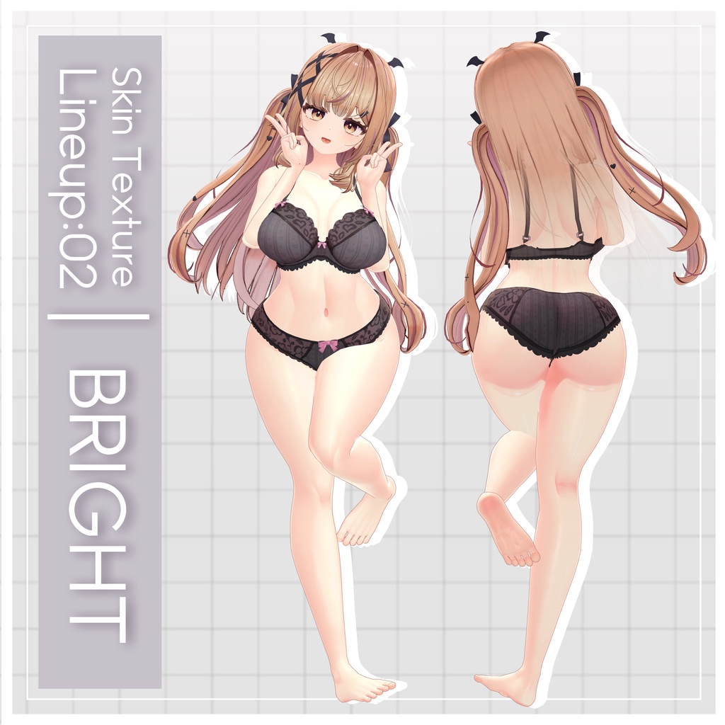 ✨リリース記念セール✨【ゆめか】ギャルゲ風♥テクスチャ/Yumeka GalgeStyle texture #ギャルゲ風肌テクスチャ