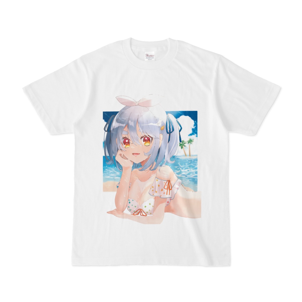 兎田ぺこら　水着イラスト　Tシャツ
