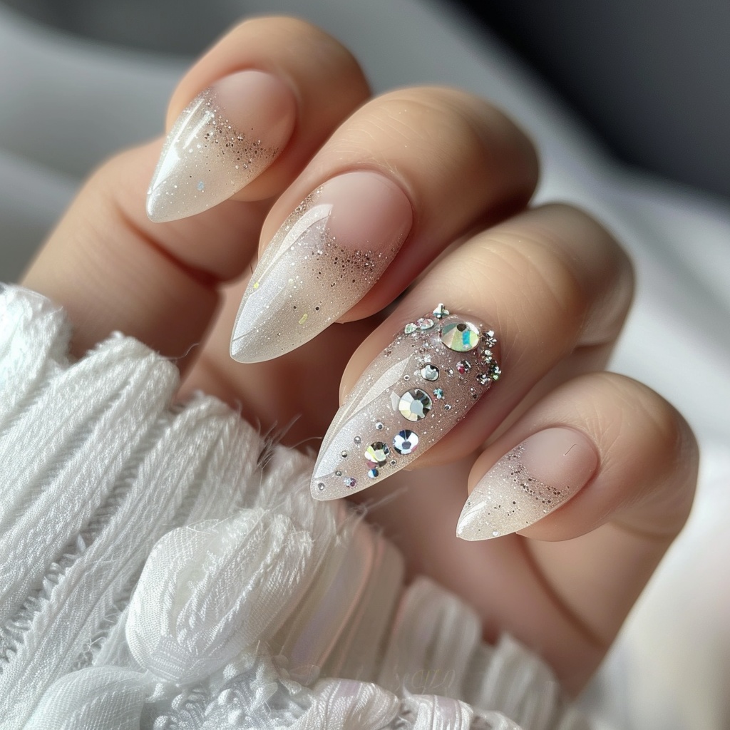 🔖【ネイルデザイン参考】ちゅるん×ホワイトネイル10点セット🤍✨