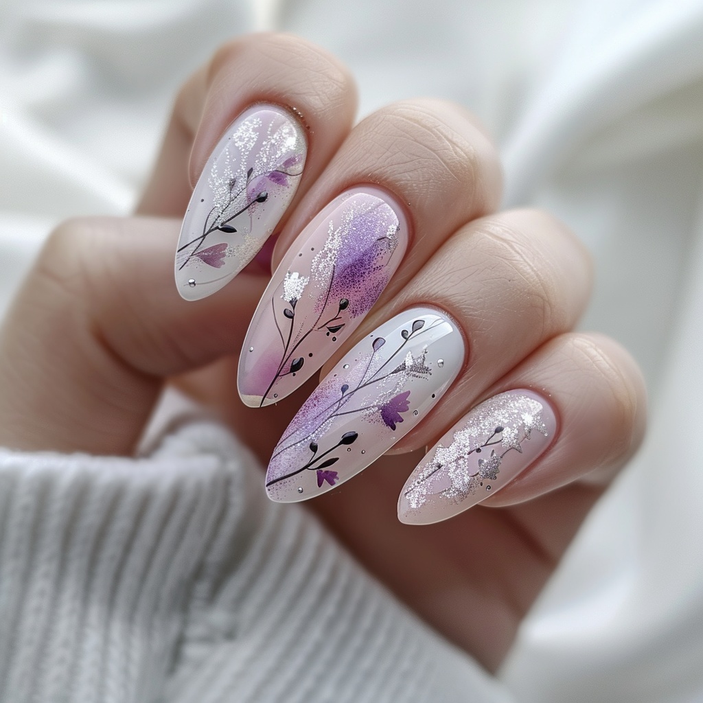 🦋【ネイルデザイン素材】Spring & Butterfly Nail|春風と蝶のネイルアート15点セット🦋