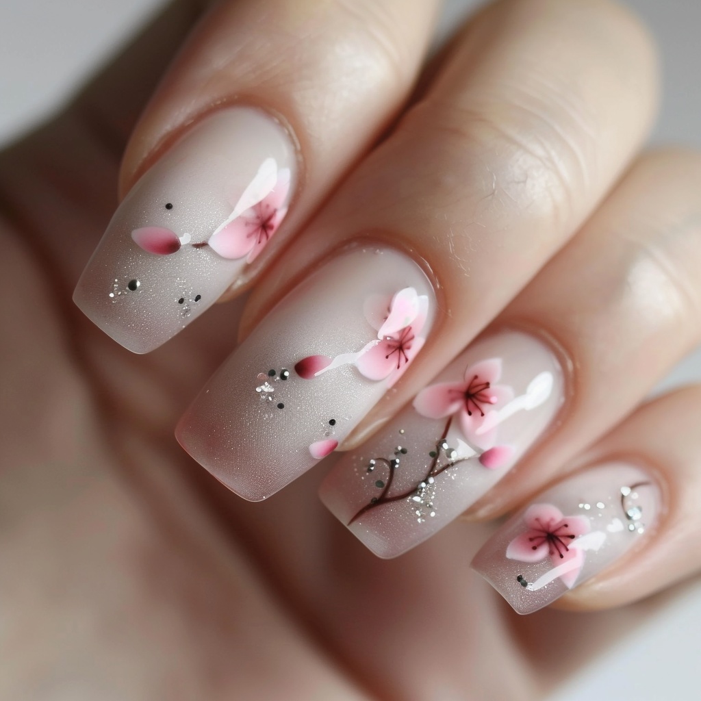 🌸【ネイルデザイン素材】Spring Haze Nail|春霞ネイルデザイン12点セット🌸