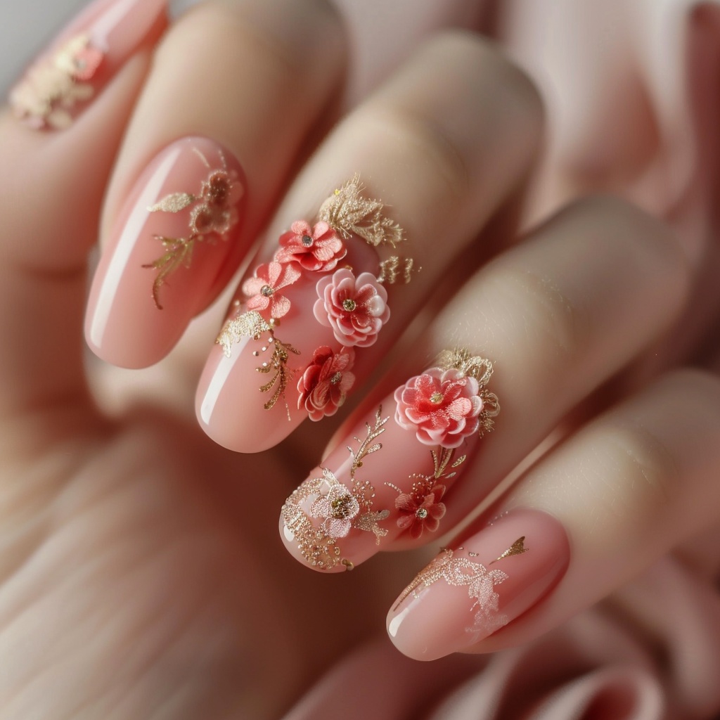 🌹【ネイルデザイン素材】Antique Rose Nail|アンティークローズのネイルデザイン15点セット🌹