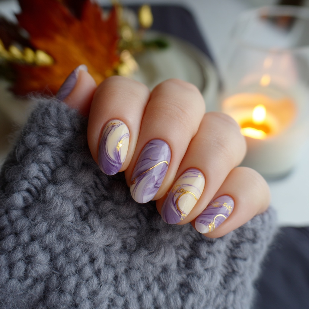 🌌【ネイルデザイン素材】Blueberry Mousse Night|ブルーベリームースの夜 ネイルアート10点セット🌌