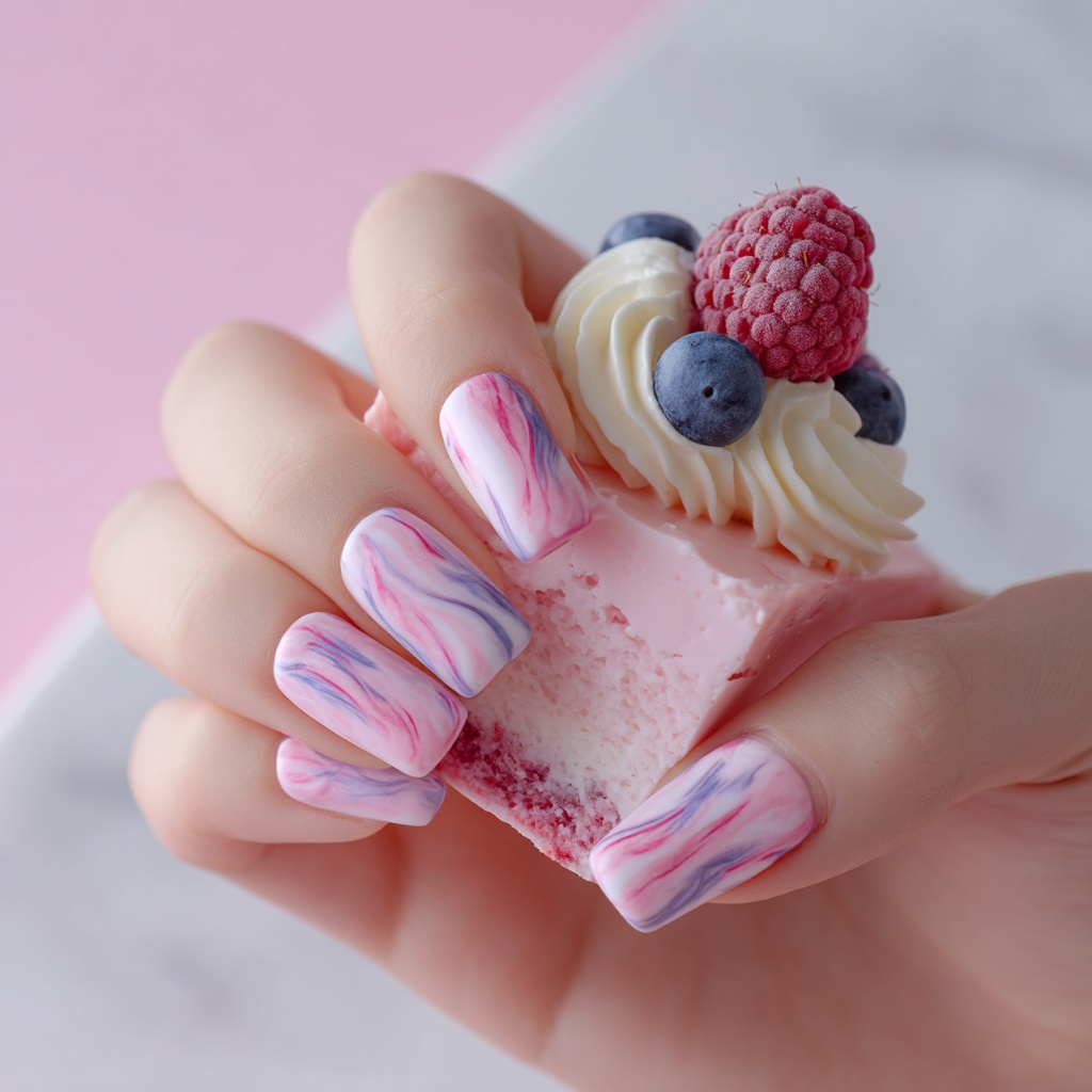 🍓【ネイルデザイン素材】Berry Cheesecake Nail|ベリーチーズケーキネイルアート10点セット🍓