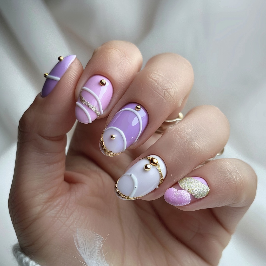 🎀【ネイルデザイン素材】Berry Macaron Dream|ベリーマカロンの夢ネイルアート12点セット🎀