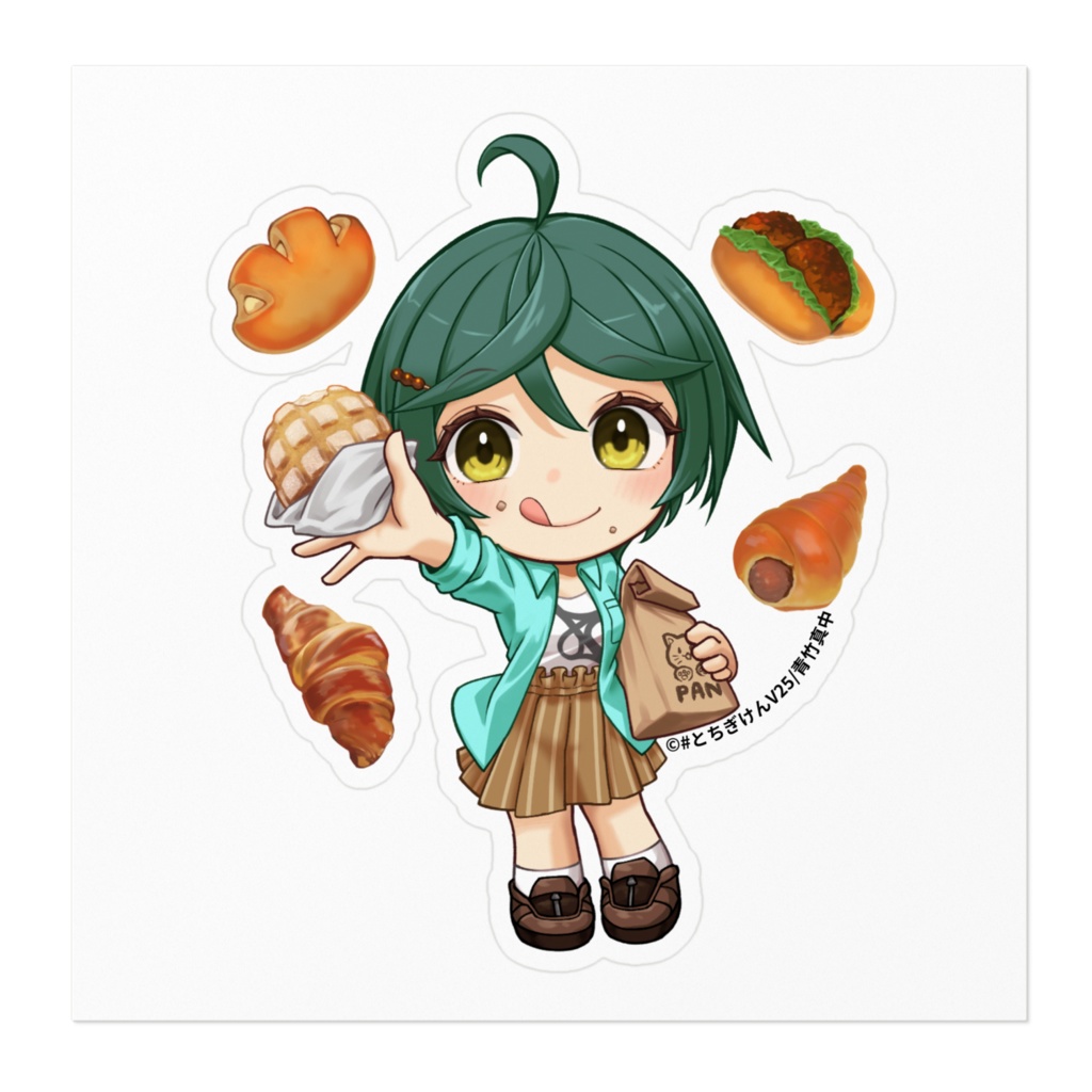 パン大好き真中さんステッカー