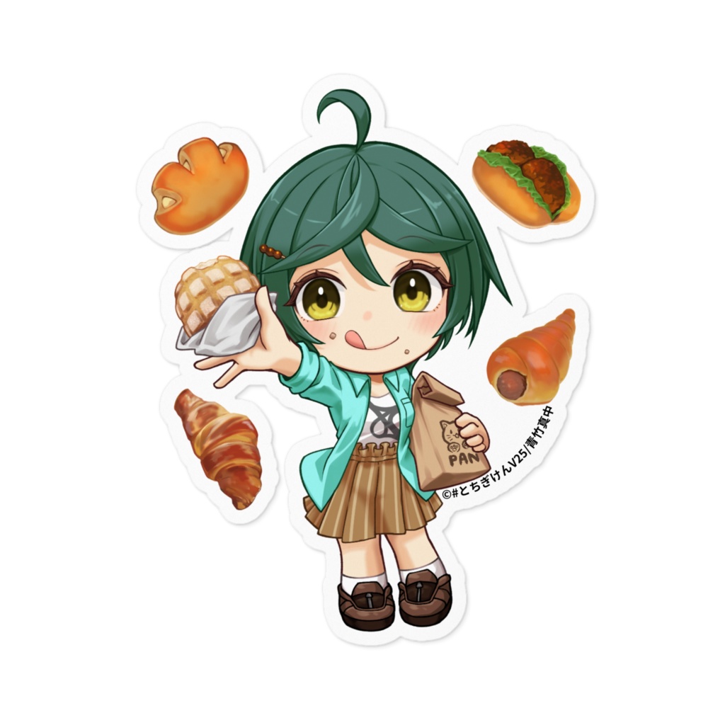 パン大好き真中さんステッカー