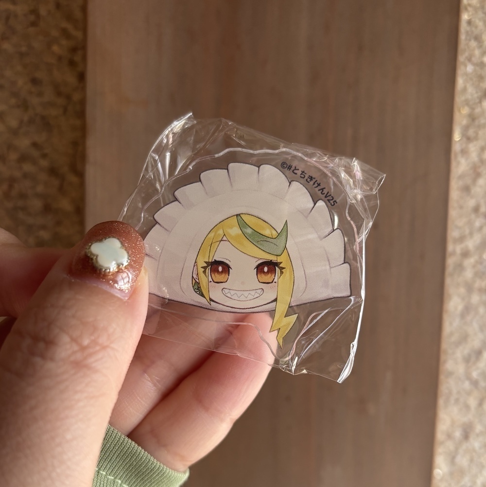 ブラインド商品【包み包まれギョーザでV25!】アクリルバッジ40mm