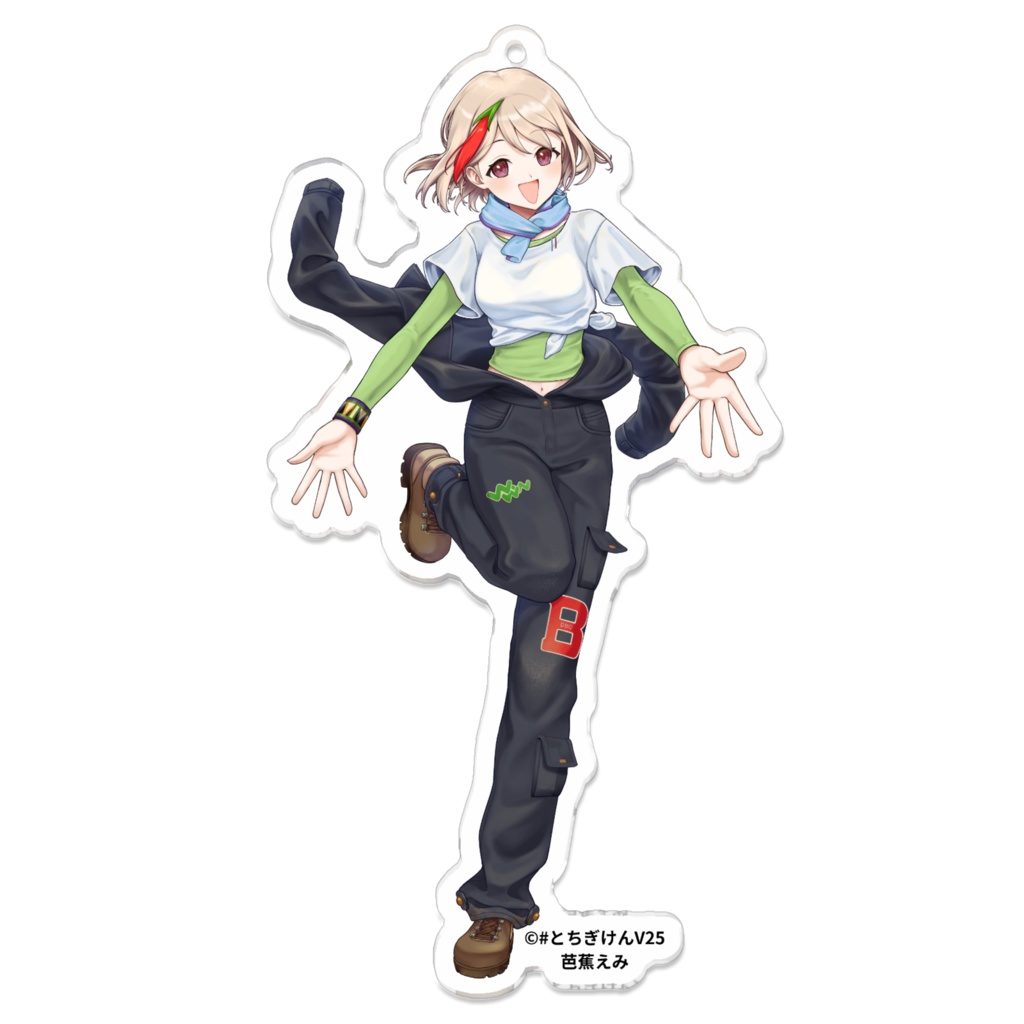 おいでよ牧場へ！カウガールえみ アクリルキーホルダー