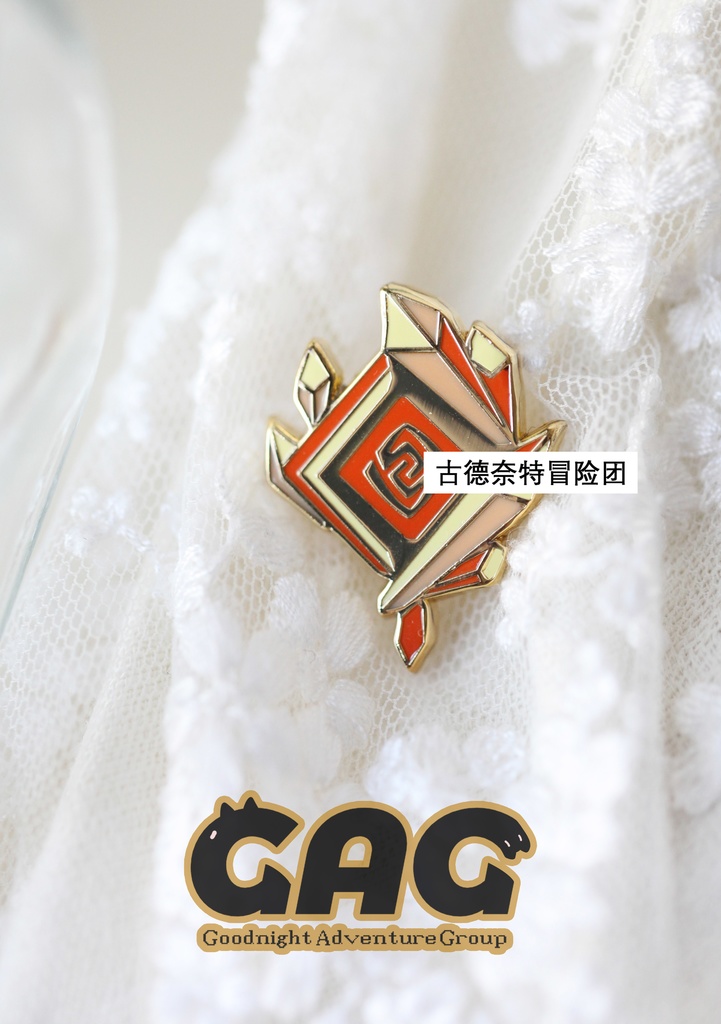 神の瞳 ピンバッジ 炎神 水神 風神 岩神 雷神 草神