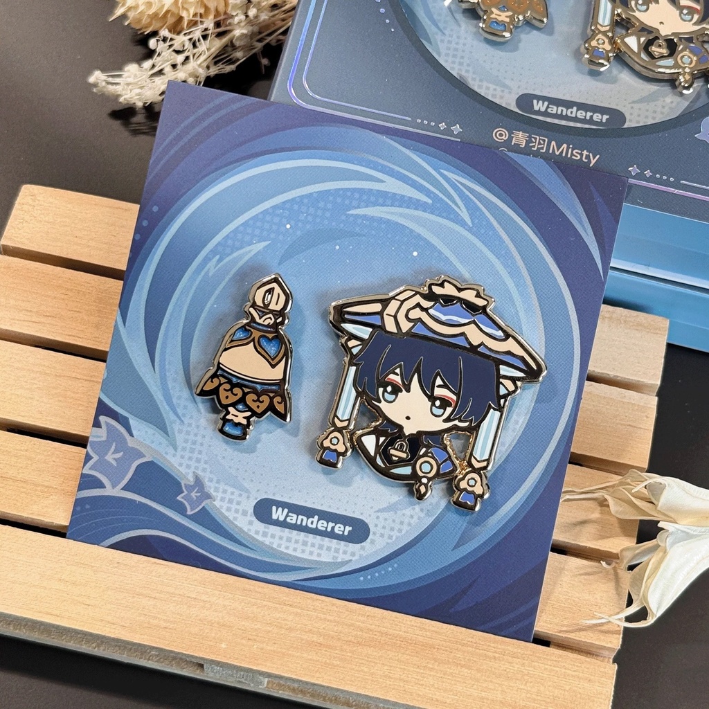 原神　放浪者　ピンバッジ　2点セット