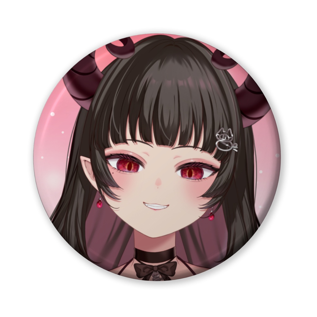 小悪魔あーしゃ缶バッジ(安全ピン)56mm