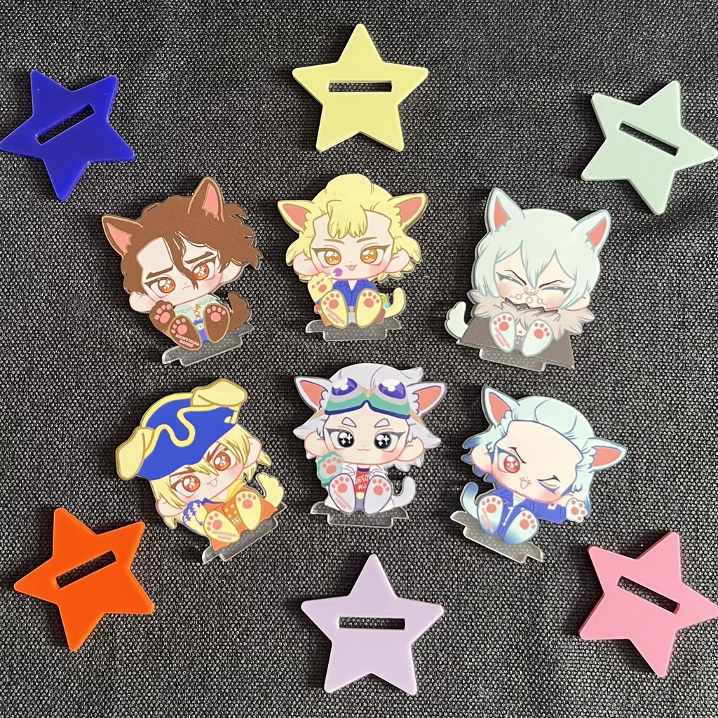 犬猫アクリルスタンド 各6種