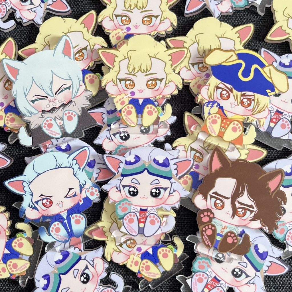 犬猫アクリルスタンド 各6種