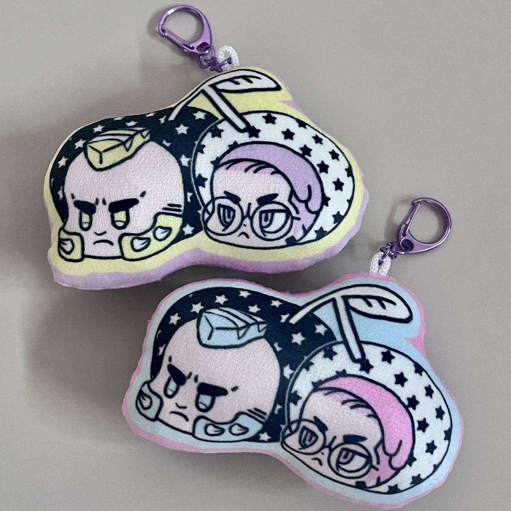 ジプカラクッションキーホルダー　各2種