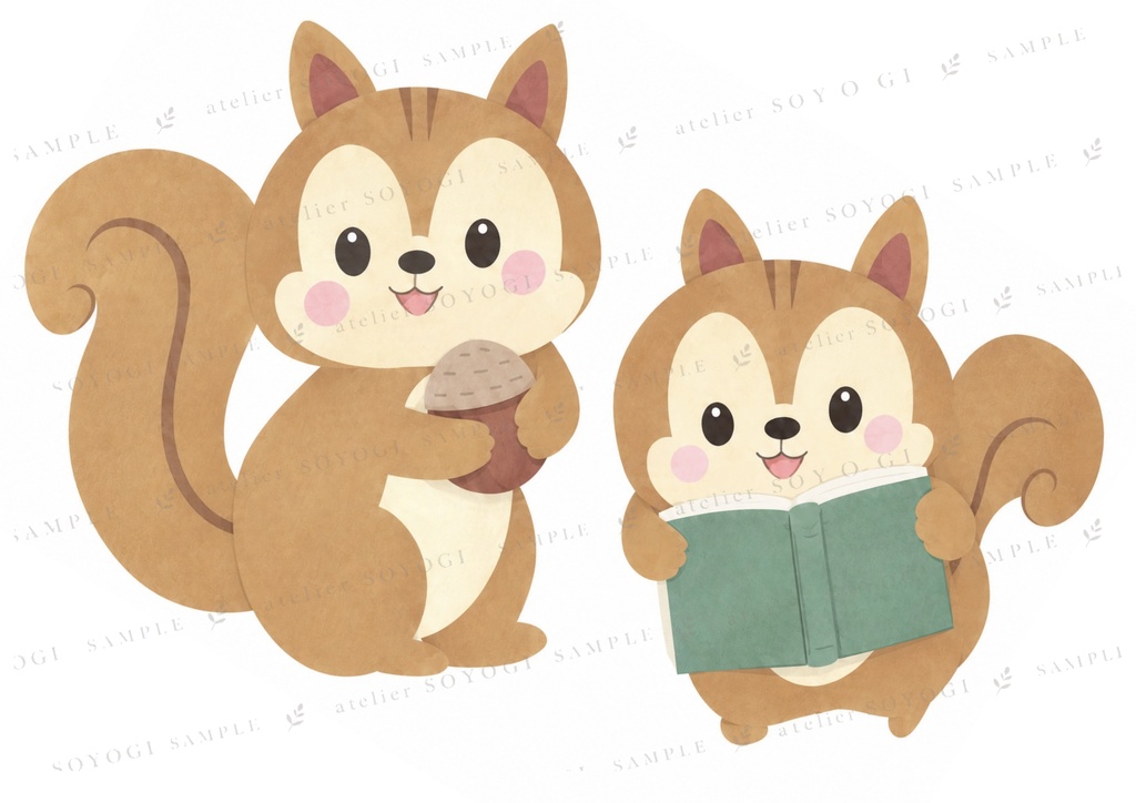 読書の秋、おいしいものたくさん ♪秋の壁面30点(24ページたっぷり)セット / イラスト