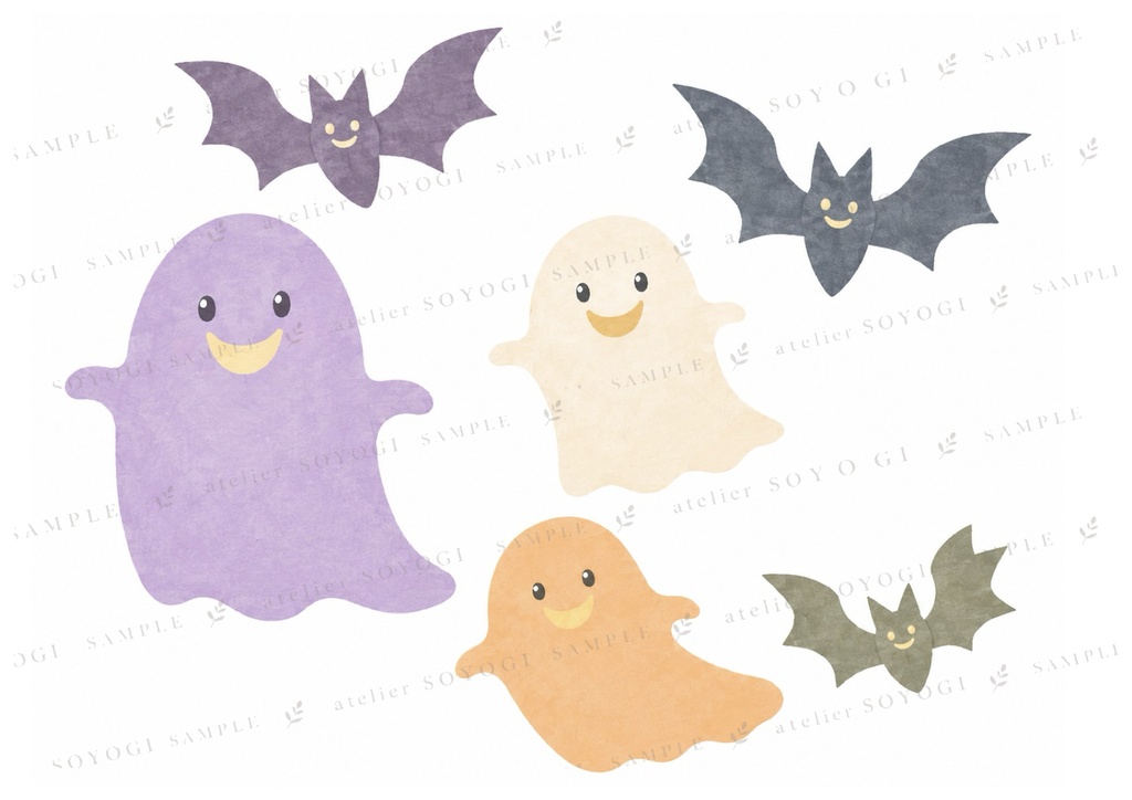 いっぱいつめあわせハロウィン素材38点(18ページたっぷり)セット / イラスト
