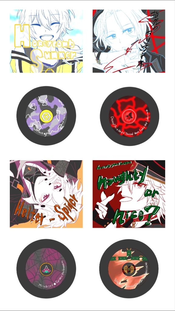 Crazy:B レコード風アクリルキーホルダー