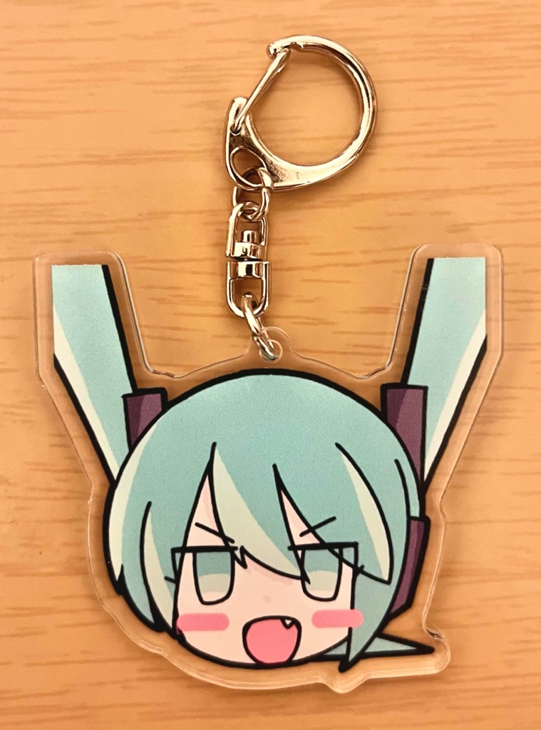 初音ミク生首アクキー