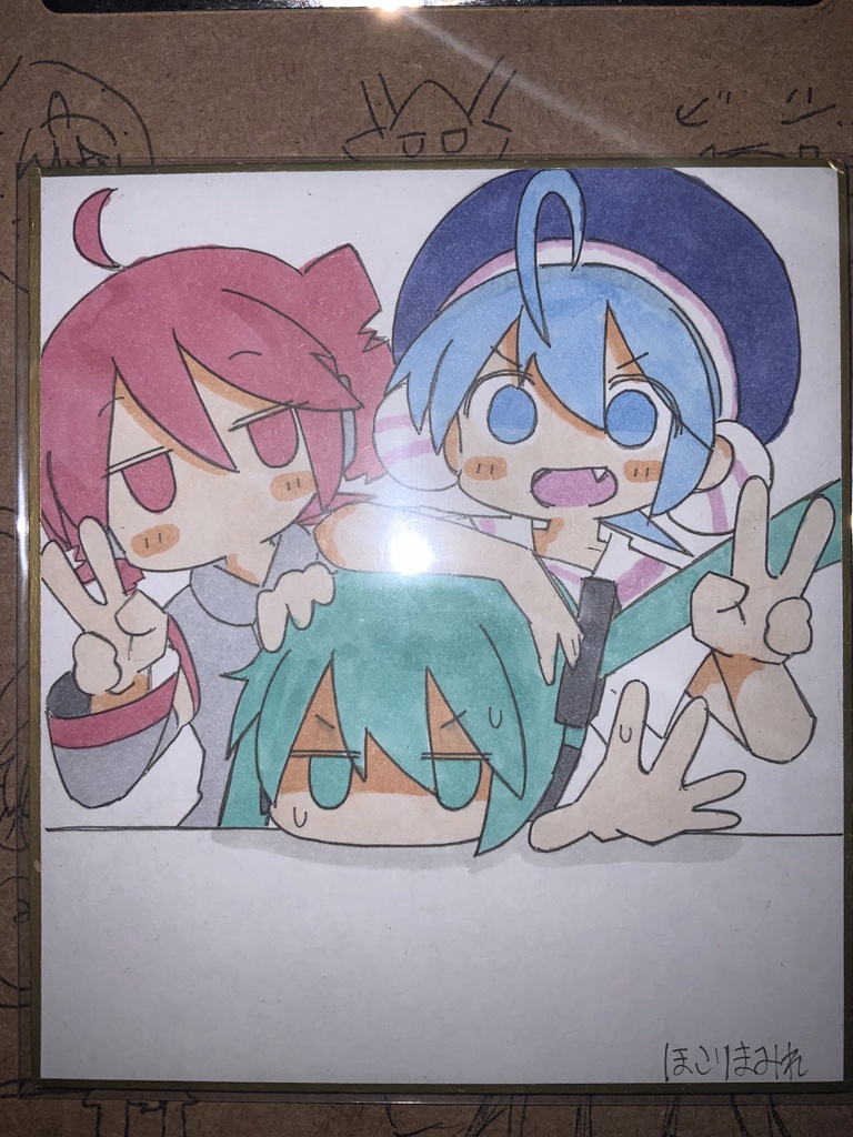 ミニ色紙(ﾐｸ　ウナ　テト)