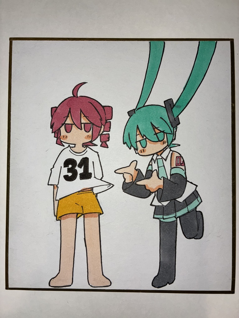 ミクテト【ミニ色紙】