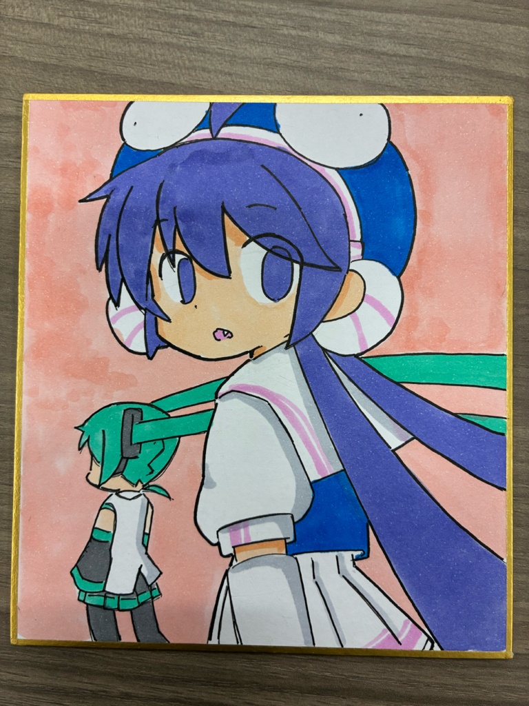 ミクウナ【ミニ色紙】