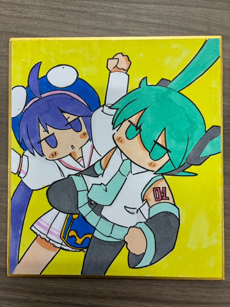 ミクウナ【ミニ色紙】