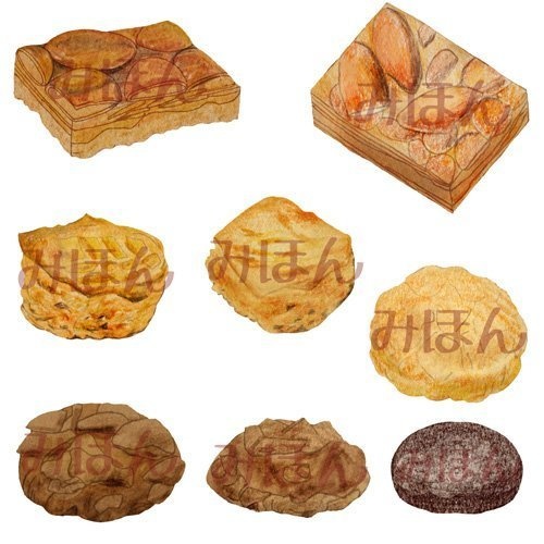 【印刷用】焼菓子のイラスト素材【全30種類】