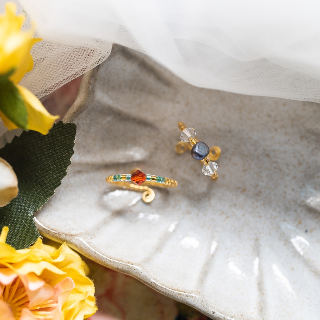 【 AIKATA 】 簓 / 盧笙イメージ 重ね付けるリングセット