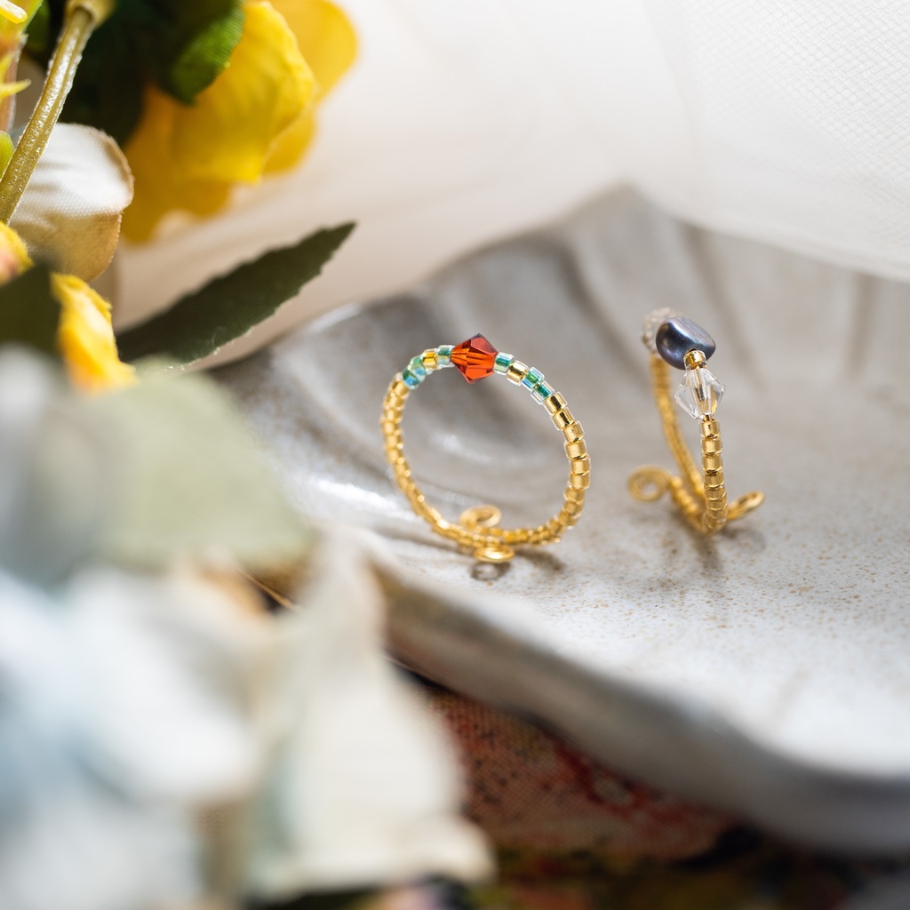 【 AIKATA 】 簓 / 盧笙イメージ 重ね付けるリングセット