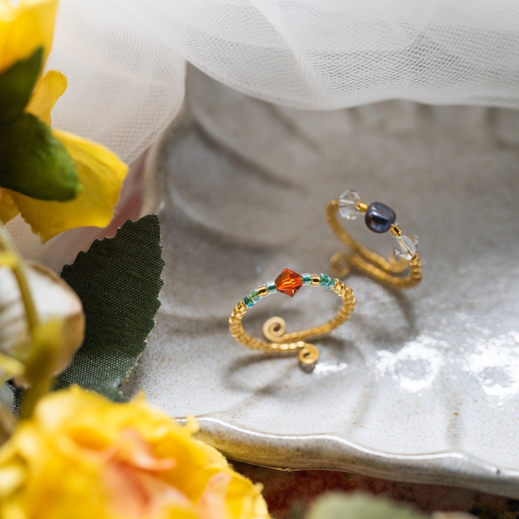 【 AIKATA 】 簓 / 盧笙イメージ 重ね付けるリングセット